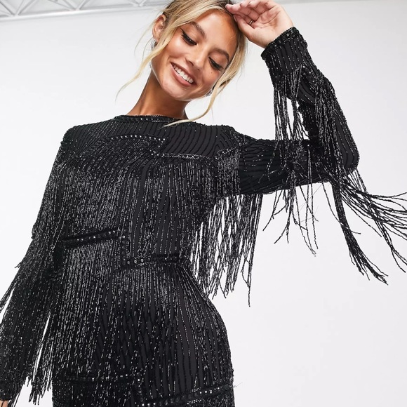 ASOS | Dresses | Asos Design Embellished Shift Mini Dress With Beaded Fringe | Poshmark ASOS | Dresses | Asos Design Embellished Shift Mini Dress With Beaded Fringe | Poshmark